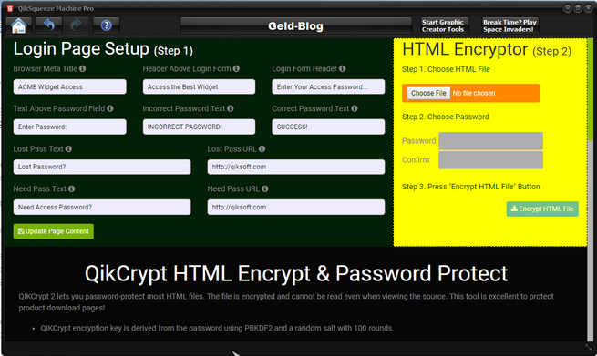 HTML Page Encryptor